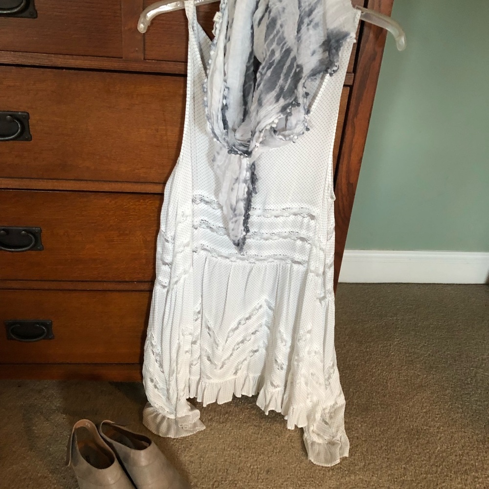 Free people ruffled tank dress
