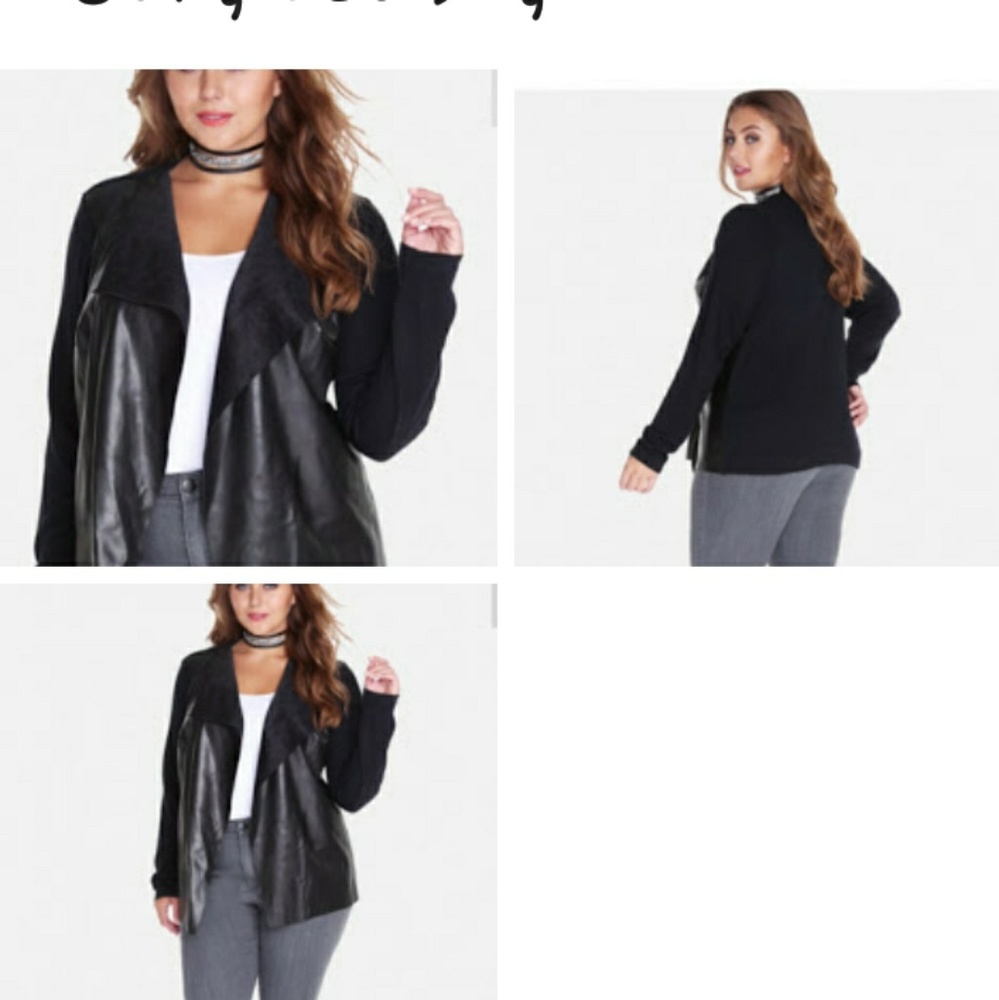 Drape front jacket/blazer