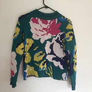 Anthropologie Floral Sweater, size Small