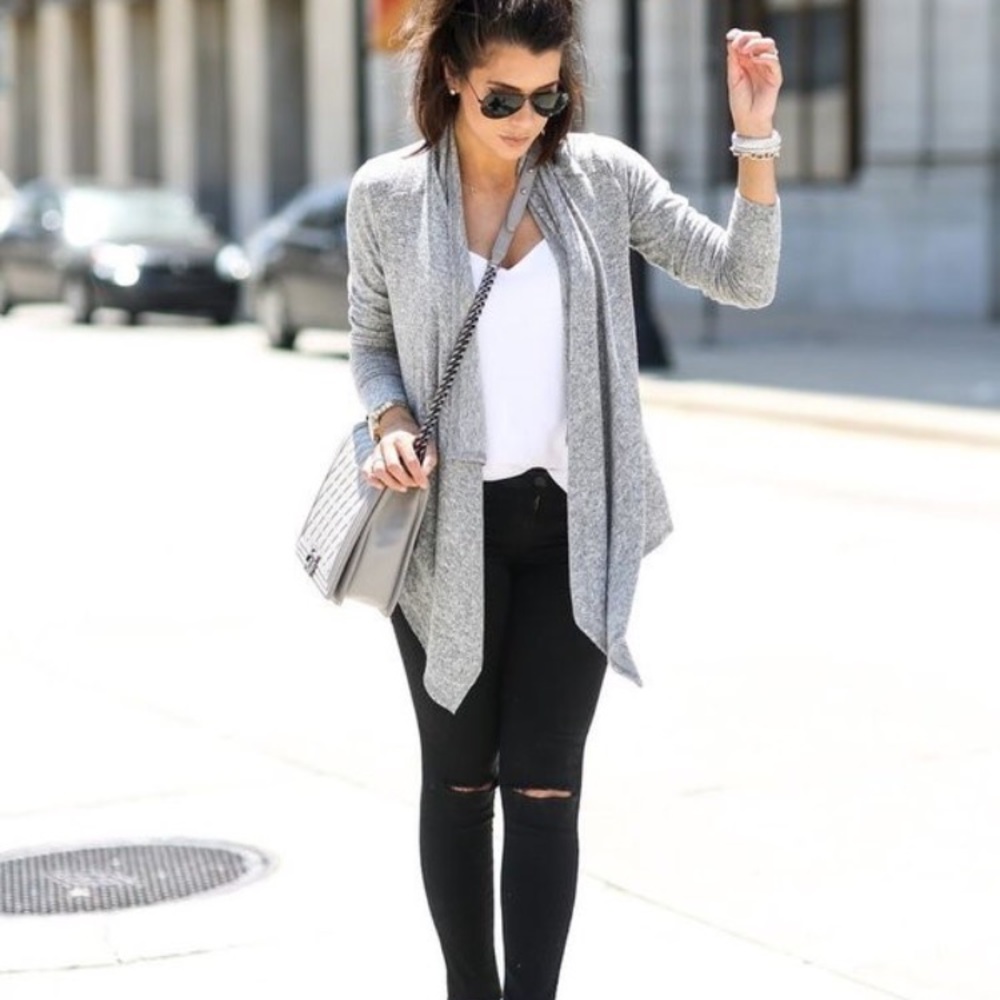Grey cardigan