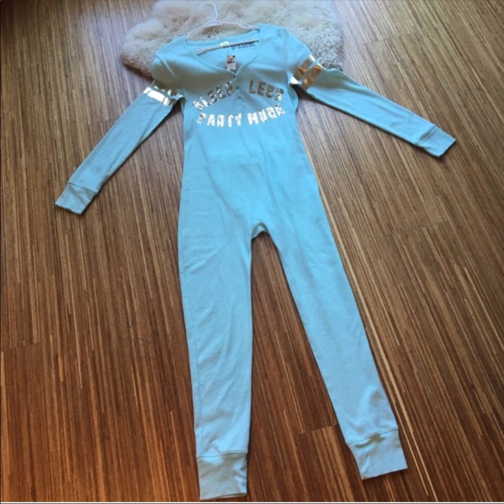 VICTORIA SECRET TEAL ONESIE