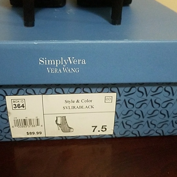 Simply Vera Vera Wang Open Toe Booties - Picture 6 of 8