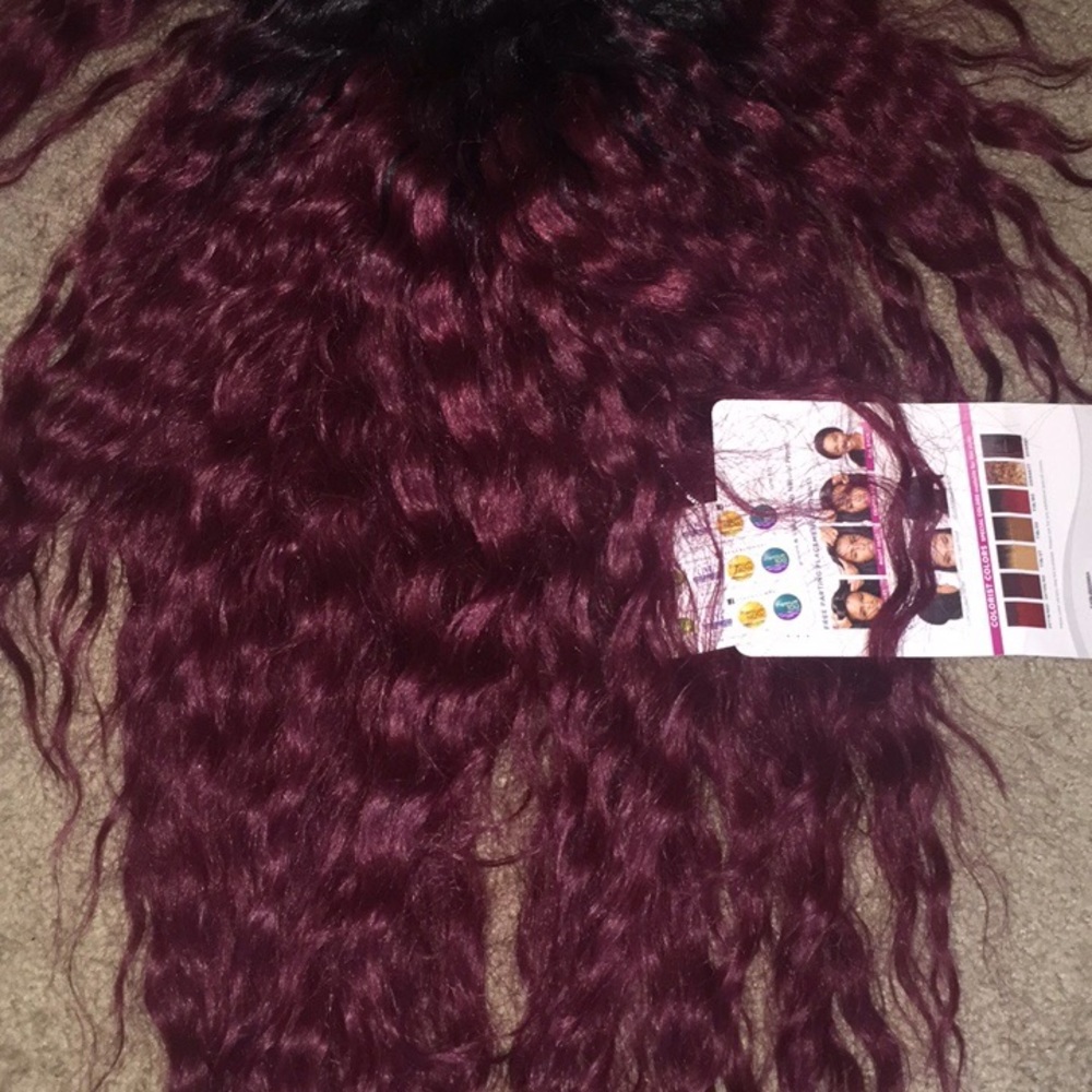 Empress Lace Wig Burgundy Red Color