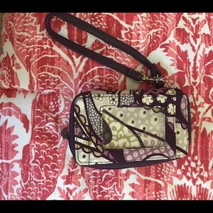 Pretty Purple Paisley Thirty-One wristlet