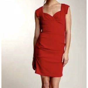 Nicole Miller Sweetheart Cap Sleeve Dress size 2