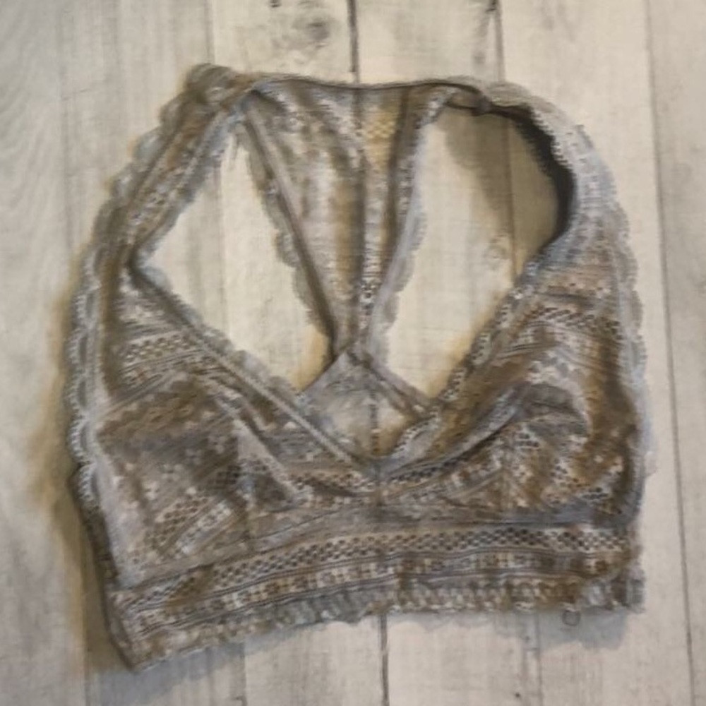 Victoria’s Secret grey lace bralette size XS