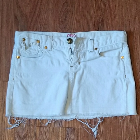 2b bebe white jeans mini dress - Picture 1 of 7