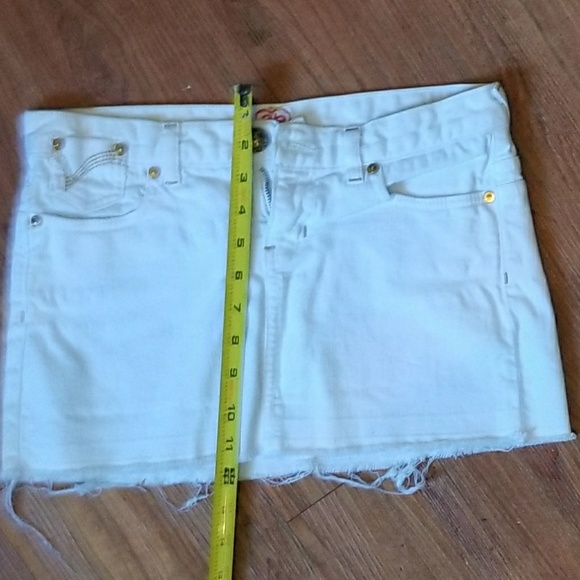 2b bebe white jeans mini dress - Picture 5 of 7