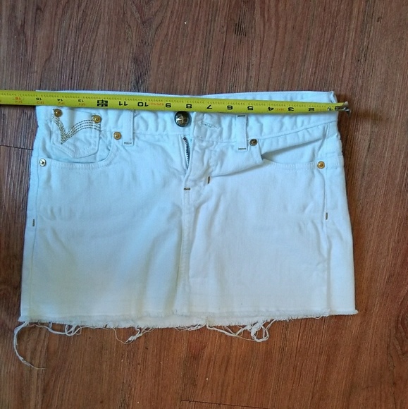 2b bebe white jeans mini dress - Picture 6 of 7