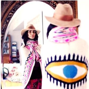 Mara Hoffman Inspired Eye Sweater Shawl