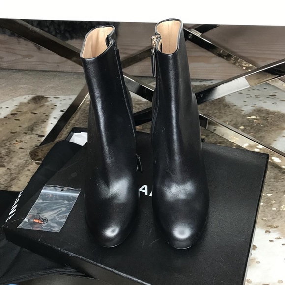 Chanel 15b Lambskin Leather Short Ankle Metal Heel - Picture 8 of 8