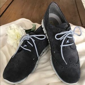 Cole Haan Zerogrand wingtip in dark blue
