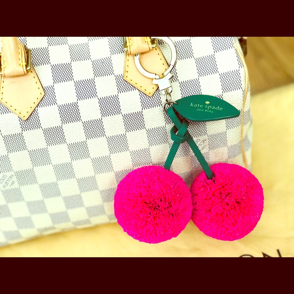 Kate spade cherry keychain