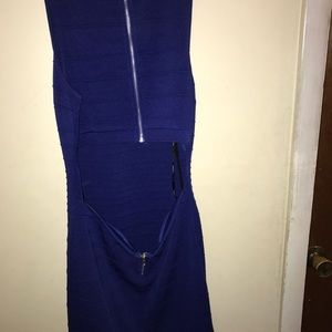 Royal blue mini dress