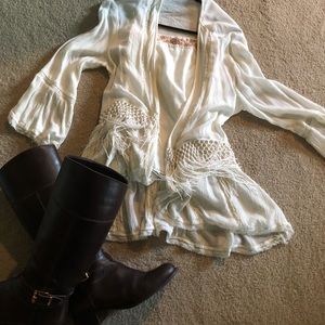 Pretty fringe cover up