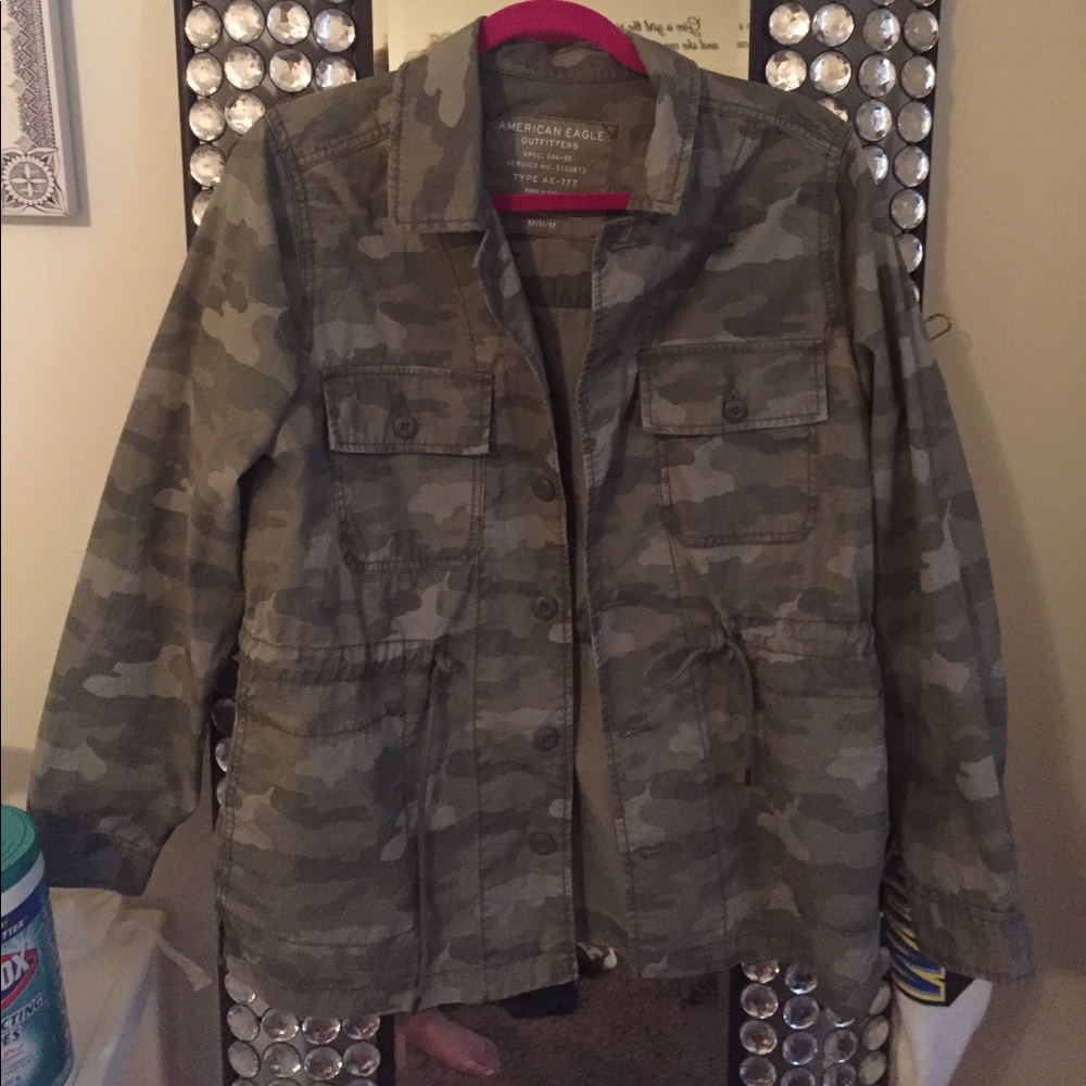 Camouflage jacket from American Eagle. Worn once.