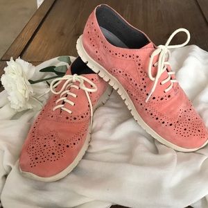 Cole Haan Zerogrand Wingtip Coral