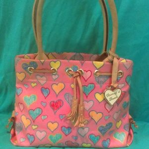 Dooney & Bourke Pink Doodle Satchel