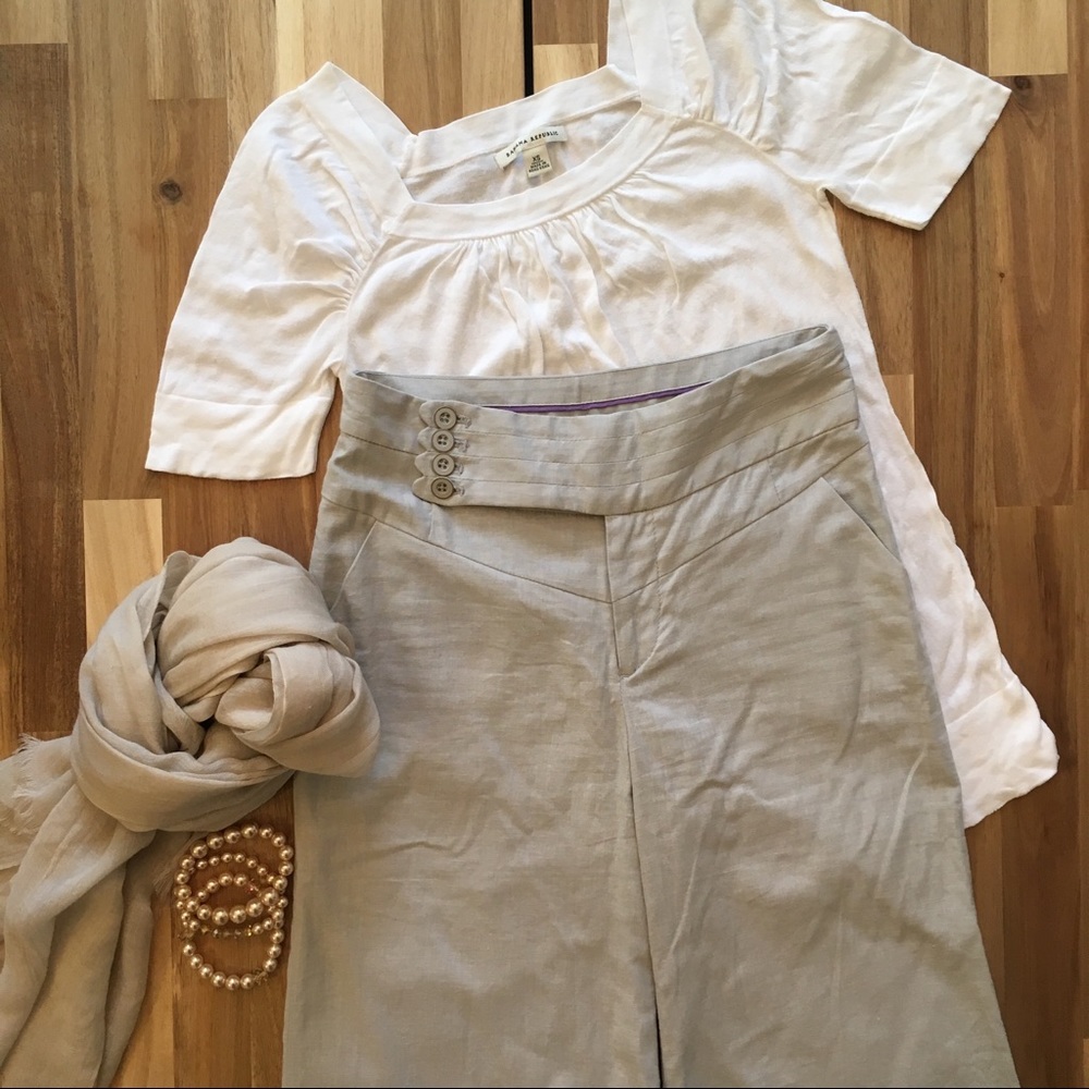 Anthropologie Elevenses Wide Leg Trouser - Picture 1 of 6
