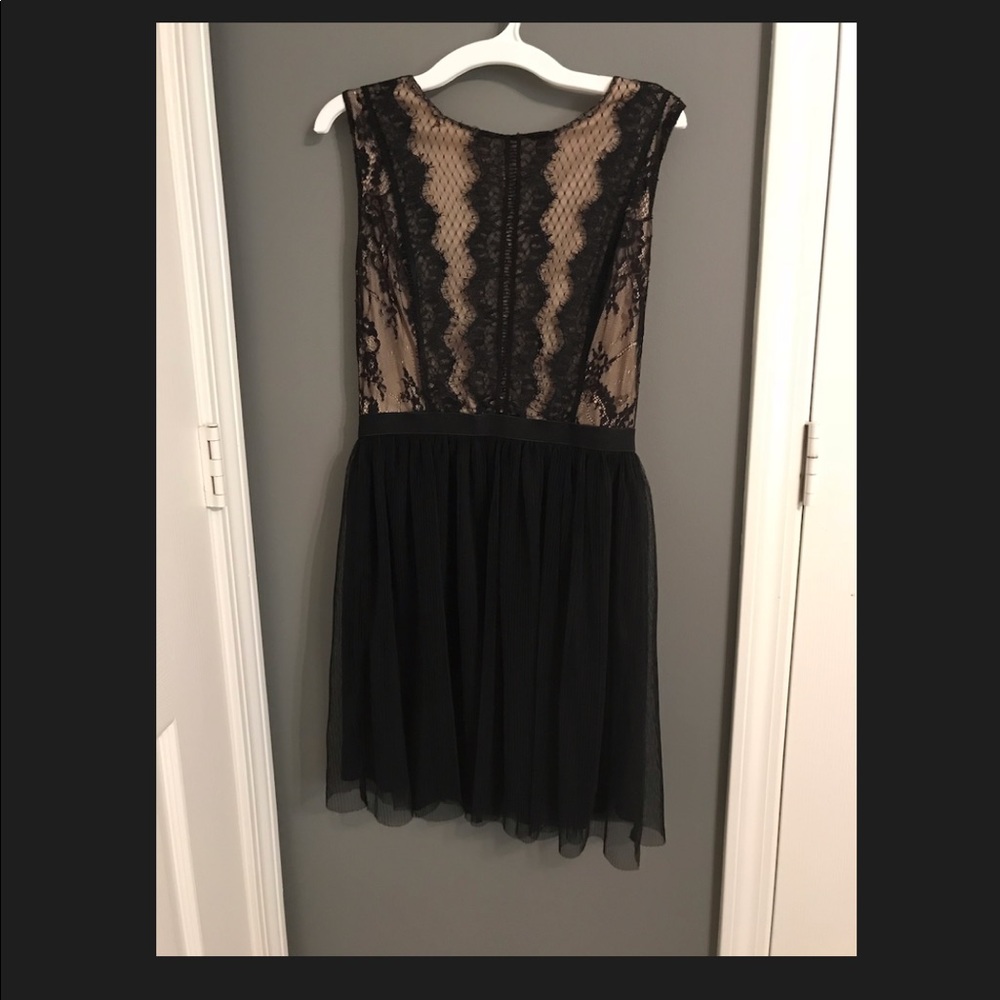 Black & Tan Lace Dress