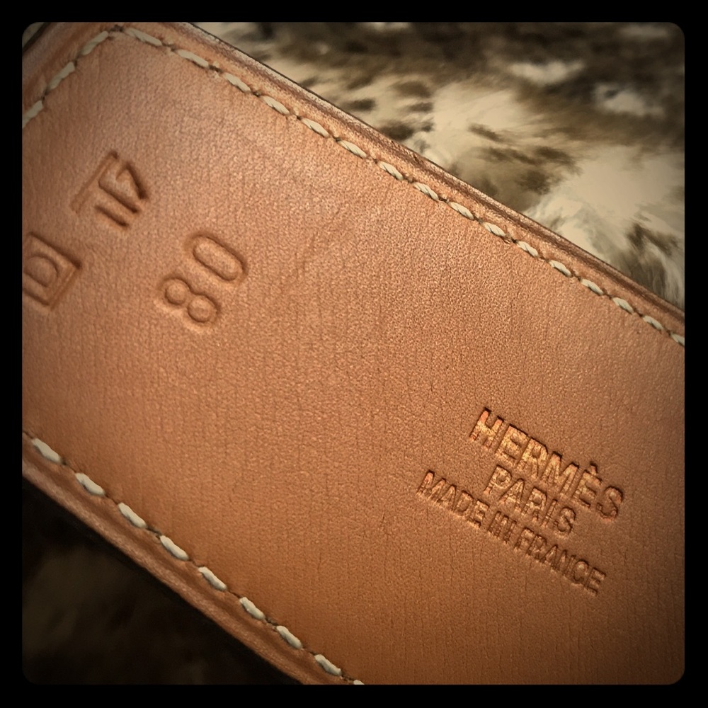 Authentic Hermès belt NO BUCKLE