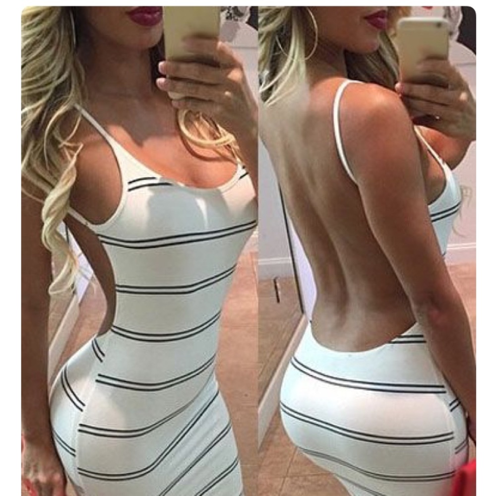 Backless Body Con Dress