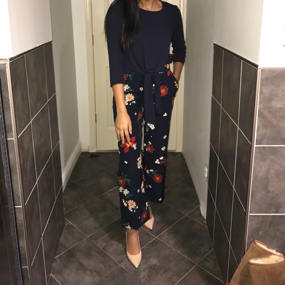 Zara Floral Print Pants