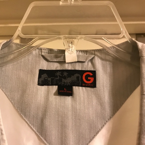 Guess white and gray vest. Front zipper - Picture 3 of 3