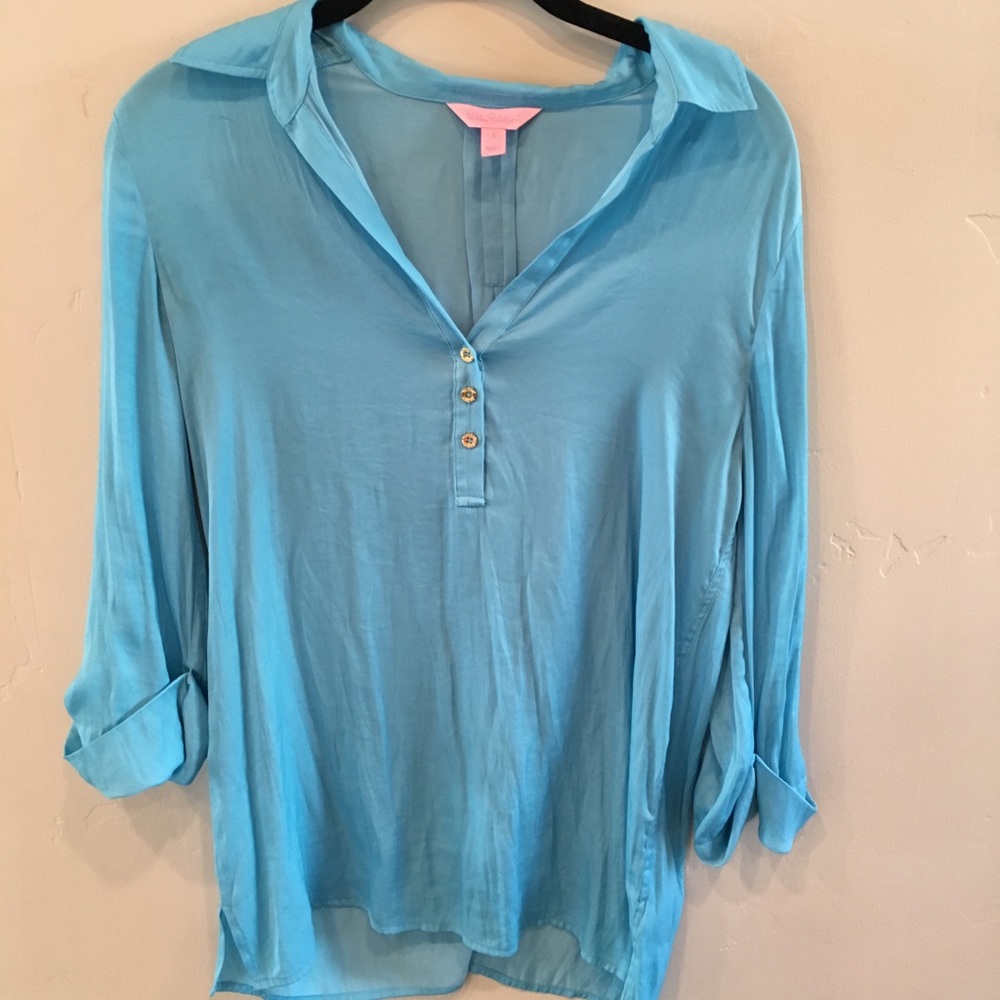Lilly Pulitzer silk top • Small