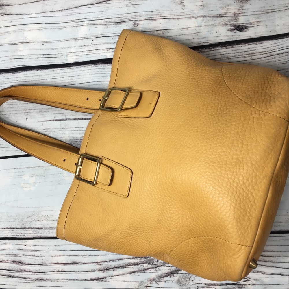 Coach Large Soft Yellow Leather Hand/ Shoulder Bag