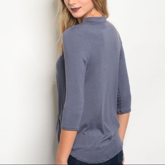 ❗️Last 2! S-M indigo top - Picture 3 of 3
