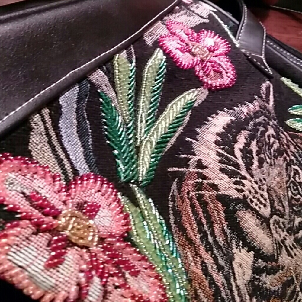 ♦️SALE♦️VTG 🐅 {Signature Club A} Tiger🐯Tote🐅 - Picture 8 of 8
