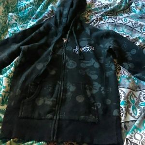 Fox girl size medium sweatshirt zip up jacket