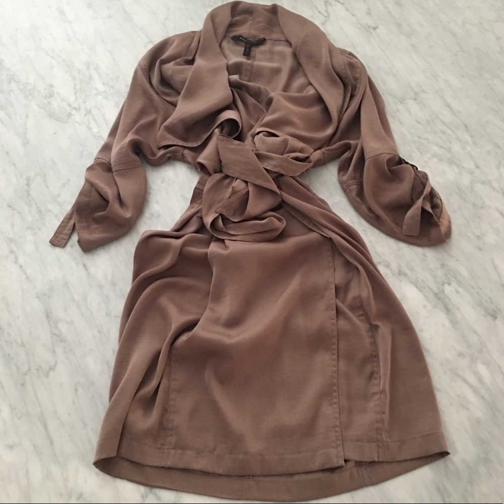 BCBG Max Azria faux wrap dress S