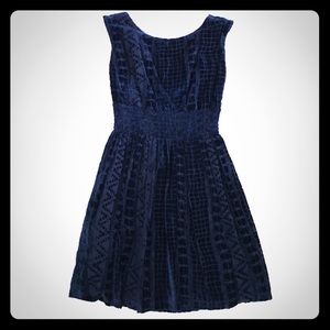 Navy Velvet party dress
