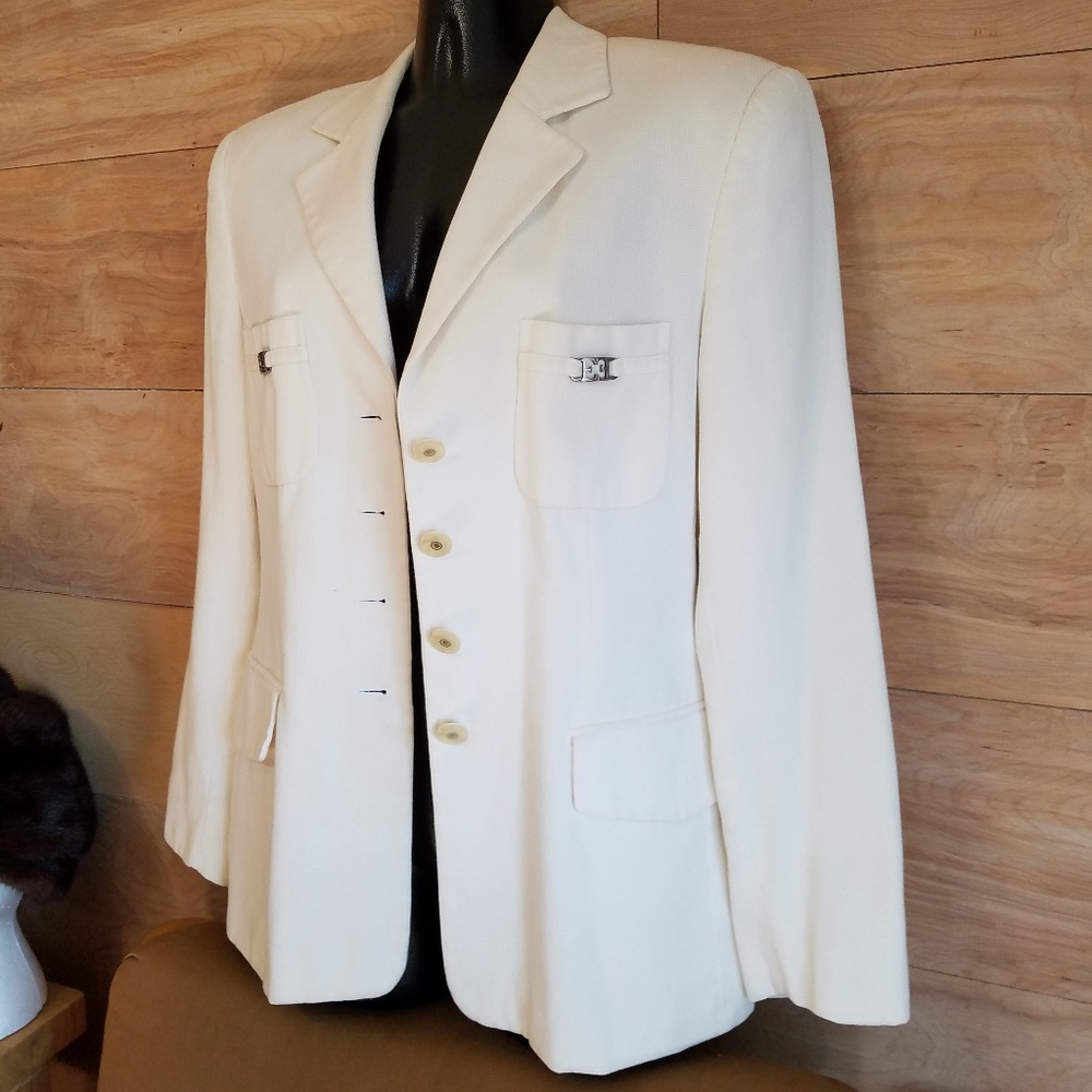 Escada Vintage Cream Jacket - Size 40/USA- Size 10