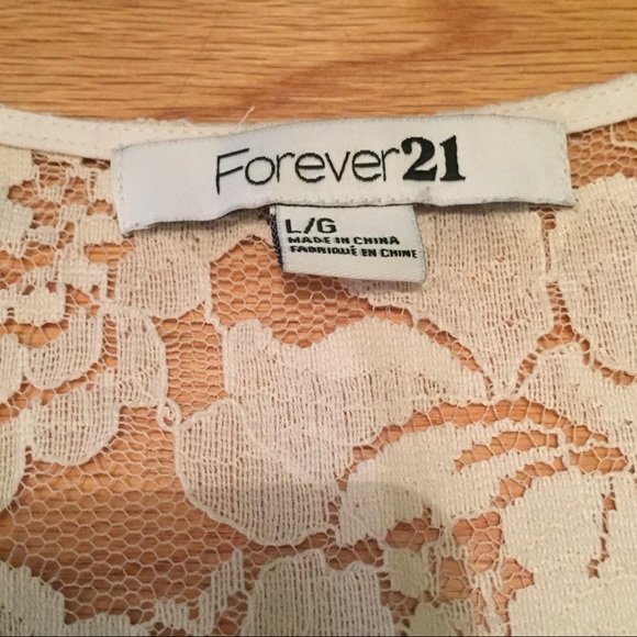 Forever 21 White Lace Blouse - Picture 2 of 3