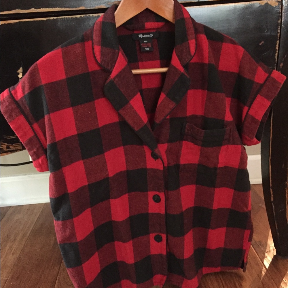 Madewell flannel pajama top