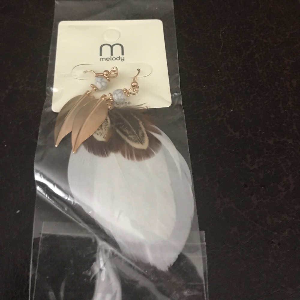 Feather earrings