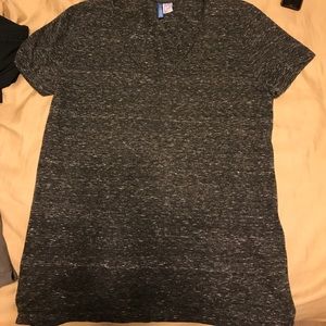 Gray Vneck Tee