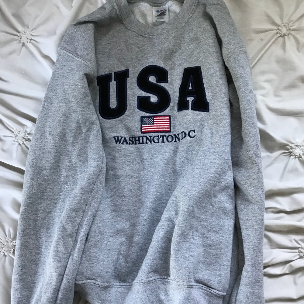 USA Oversized Crew Neck
