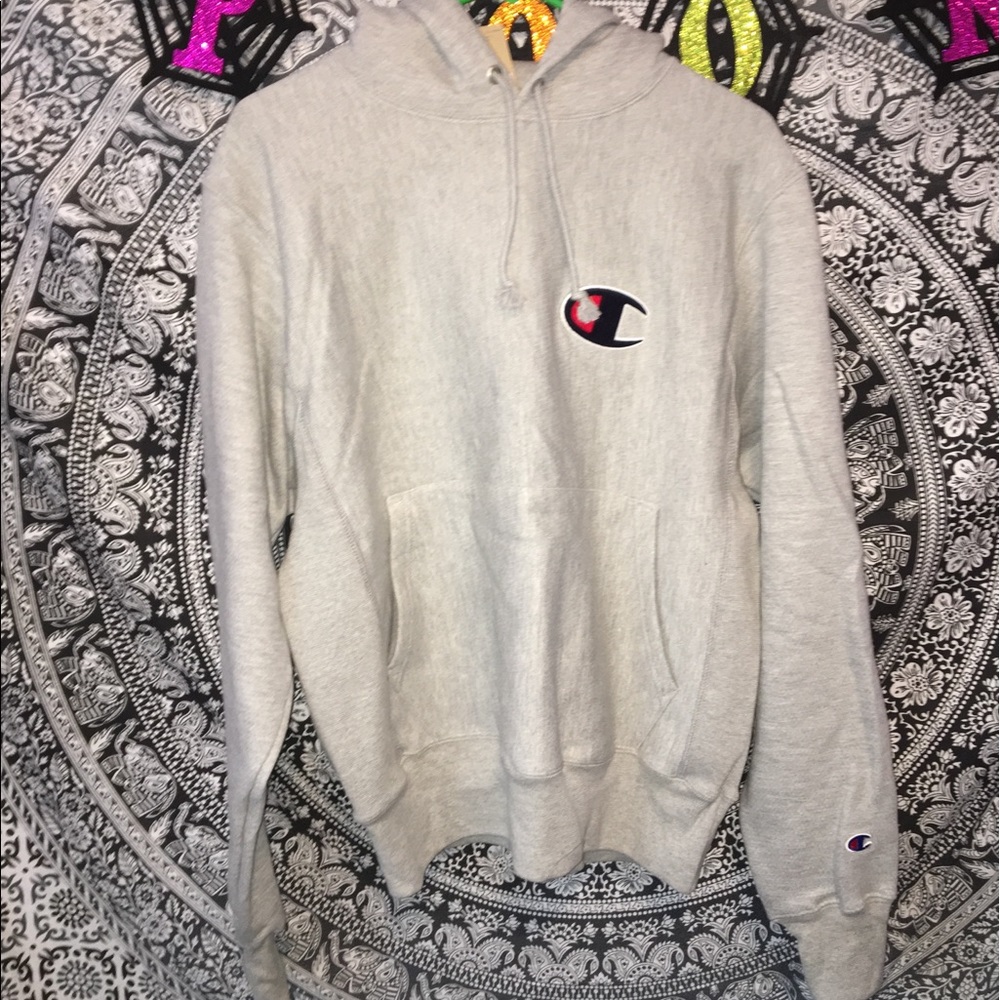 Gray Champion Hoodie Size Small