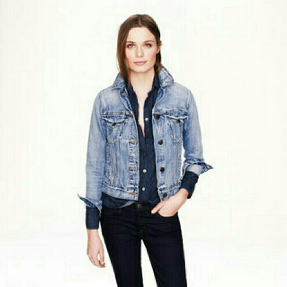 Vintage denim jacket in patina wash