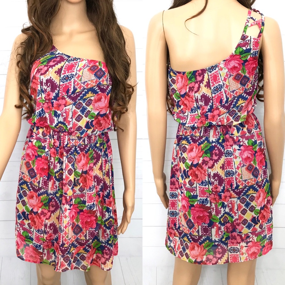 Bershka Collection One Shoulder Dress - Picture 1 of 6