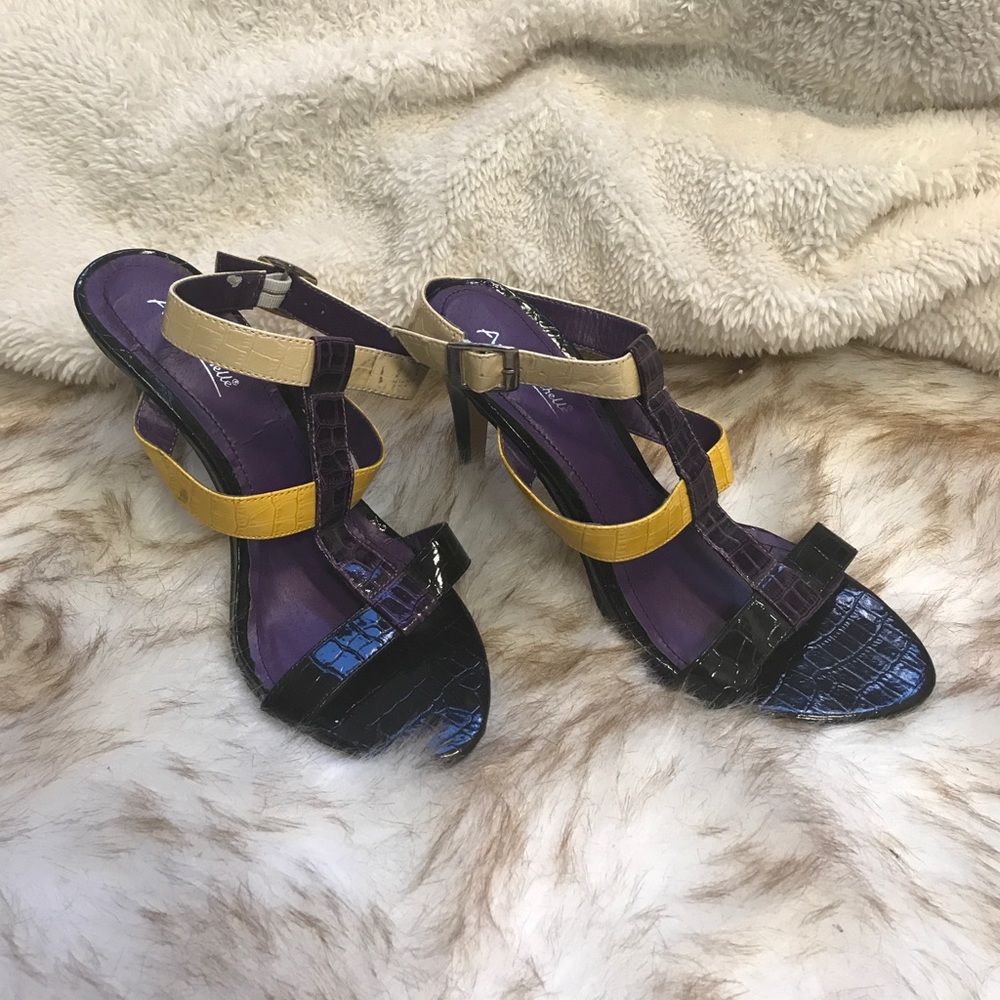 Multi colored sandals