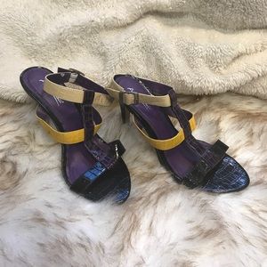 Multi colored sandals