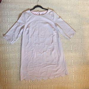 Tobi Sweetly Scalloped Lilac Shift Dress