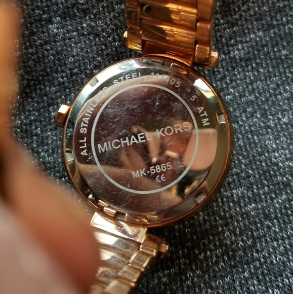 Michael Kors Rosegold diamond studded watch main image 5