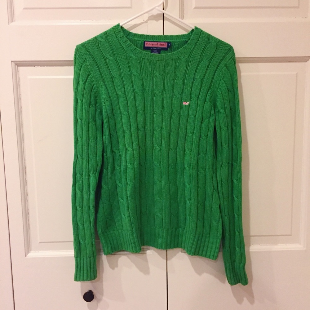 Vineyard Vines Cotton Cable Crew Sweater