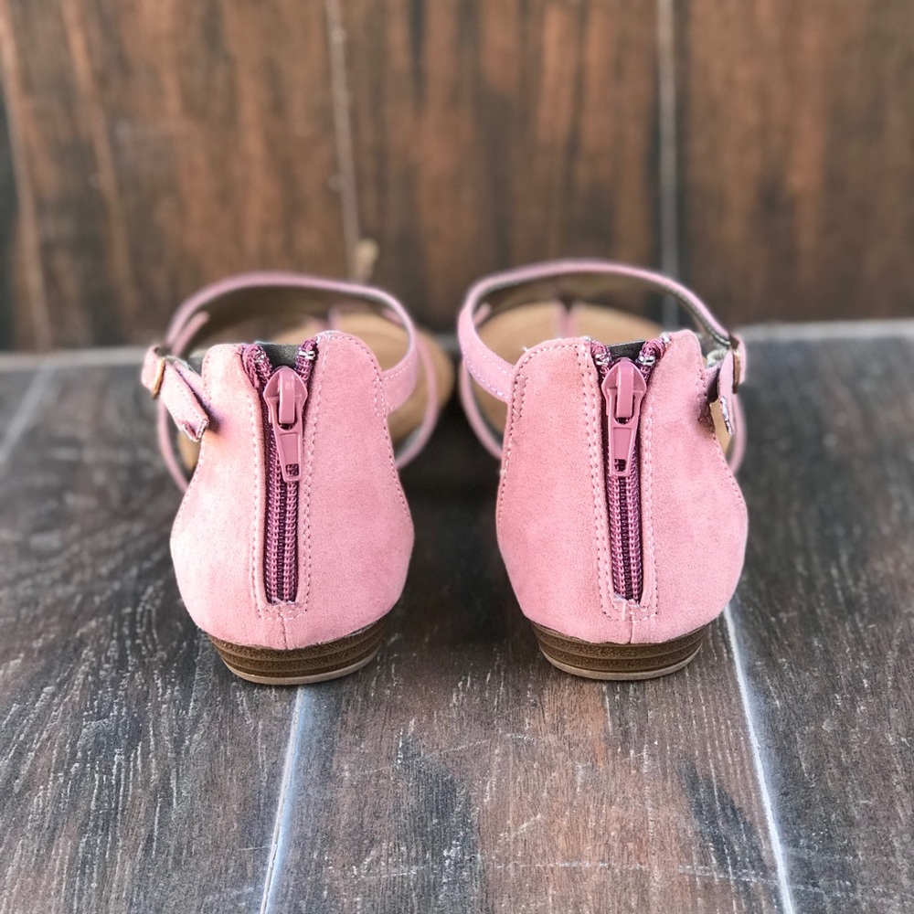 Blush Pink Studded Jeweled Sandal - Picture 2 of 3